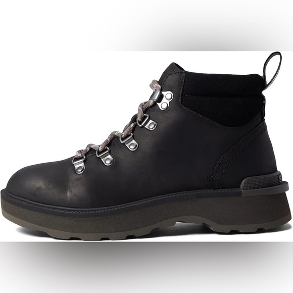 Sorel Genuine Leather Water Repellent Hi-Line™ Hiker Boots Black - Picture 9 of 16